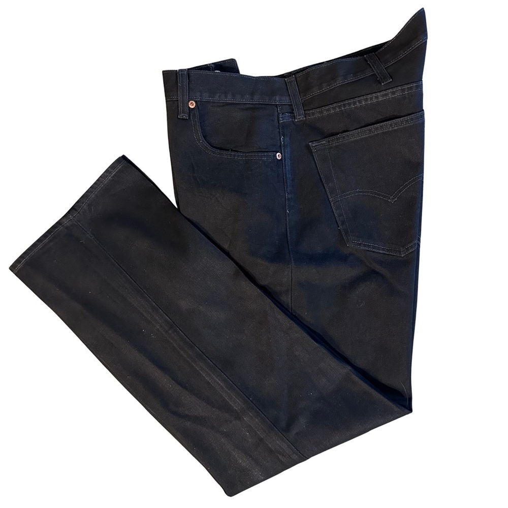 Men's Black Straight Jeans